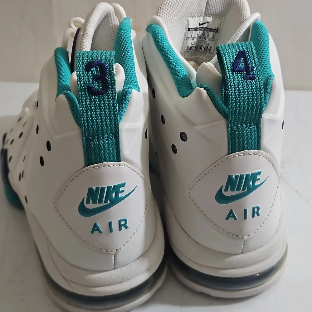 Nike Air Max Barkley Hyperfuse White Blue Teal Size 9 NEVER WORN-no Box - Picture 5 of 7